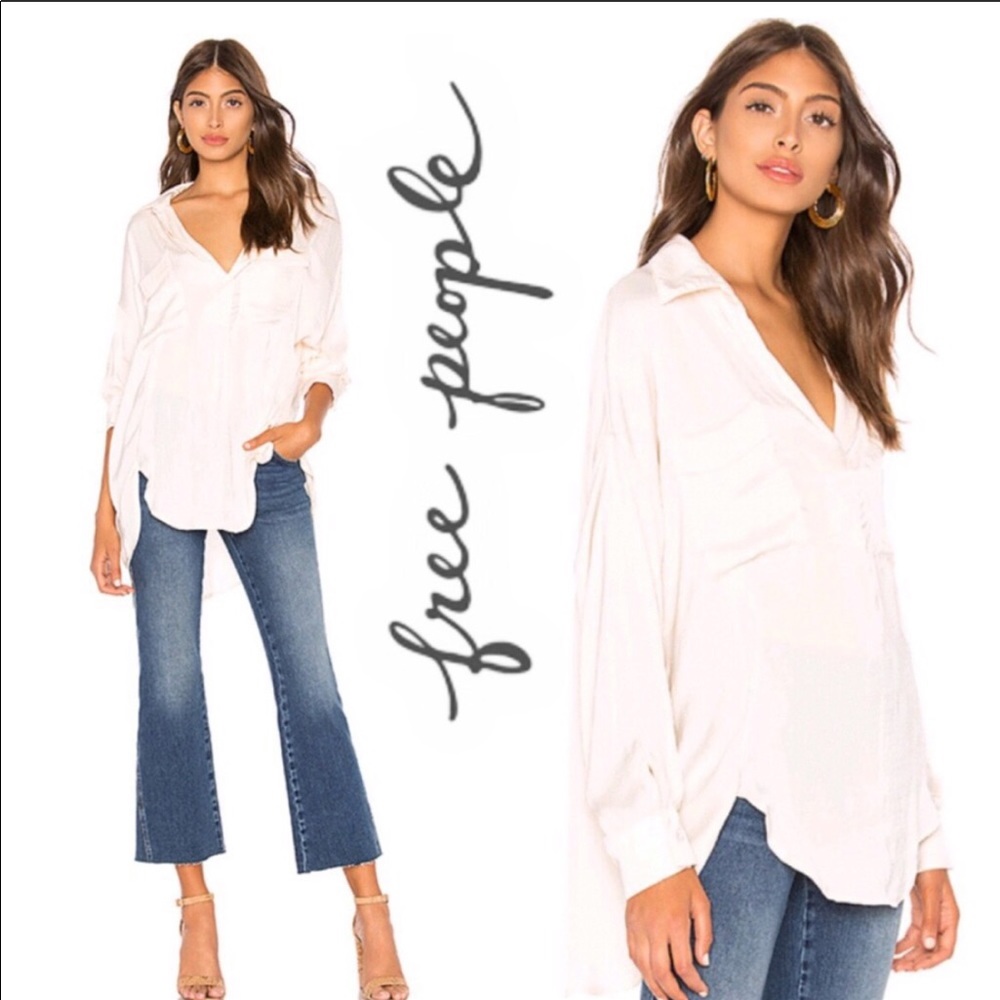 Free People Starry Dreams silk blouse